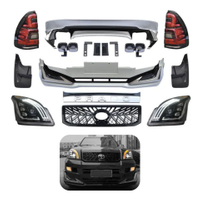 FJ120 upgrade to TRD sport style Modellista body kit facelift Car Bumper grille For Land cruiser Prado 2003-2009 FJ120