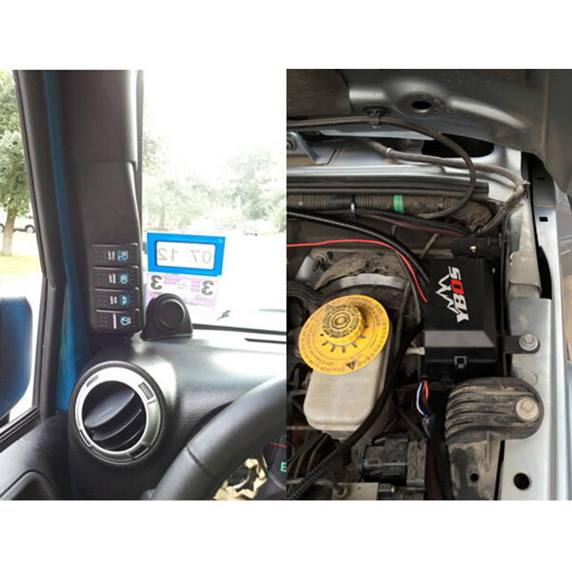 A post 4 in 1 Switch Control Panel for Jeep Wrangler JK