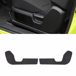 Carbon Fiber Style Car Front Seat Side Panel Decoration Cover Stickers For Suzuki Jimny JB64 JB74 2019+