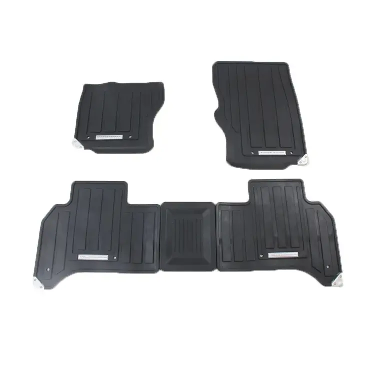 Rubber Stopper Floor Mats Black Color Interior Accessories for Range Rover Vogue 2013-2017