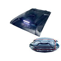 Car Exterior Parts Accessories Hood Scoop Bonnet Scoop Cover With LED Light Black Vent Scoop For Ranger T8 20118+