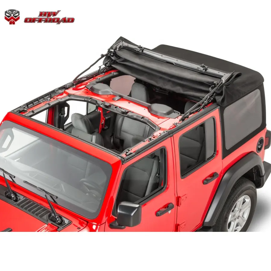 HW 4x4 Pickup Truck Soft Top Kit for Wrangler JL 18-22 Exterior Accessories