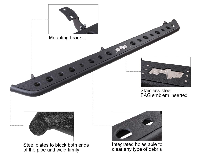 NEW Design Running boards For Tacoma 05-18,05-20,16-20