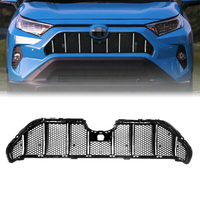 HW 4x4 Offroad Car Front Bumper Honeycomb Chrome Trim Grille For RAV4 2019-2021 Accessories