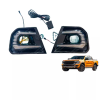 Auto Parts LED DRL Fog Lights Cover Driving Lamp Assembly Kit Day Running Light DRL For Ranger 2022+