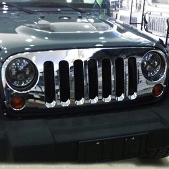 Chrome Front Grille (pc) for Jeep Wrangler JK