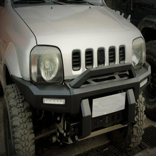 Black Steel front bumper Bull Bar for Jimny JB23 JB33 JB43 1998-2017