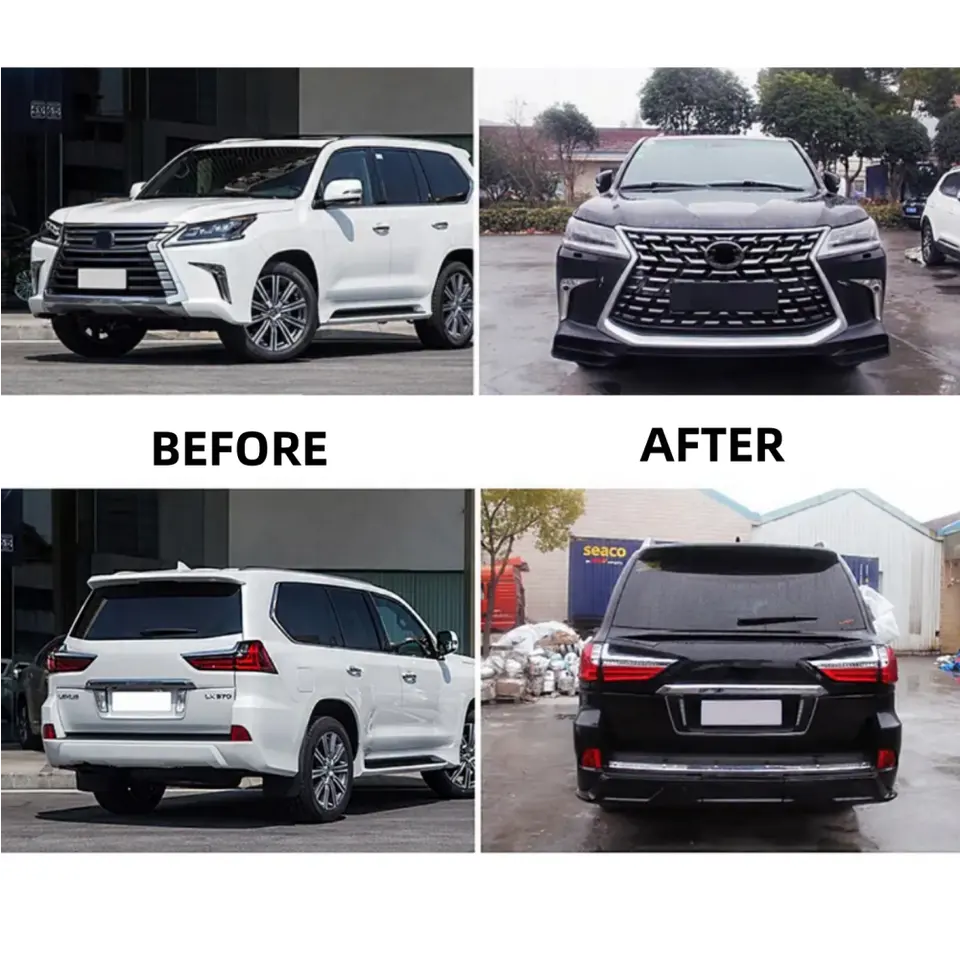 LX570 2021 TD BODYKIT facelift upgrade to TRD style front rear bumper grille For Lexus LX570 2016
