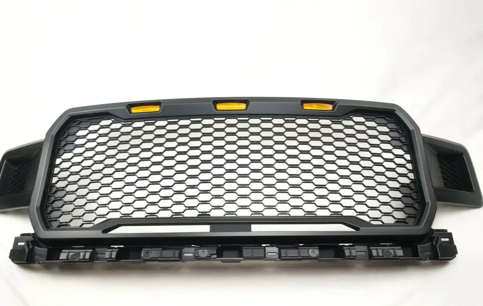 2018-2020 Front Hood Bumper Upper Mesh Grille for F150 Grill with Led Offroad 4x4 Car Accessories