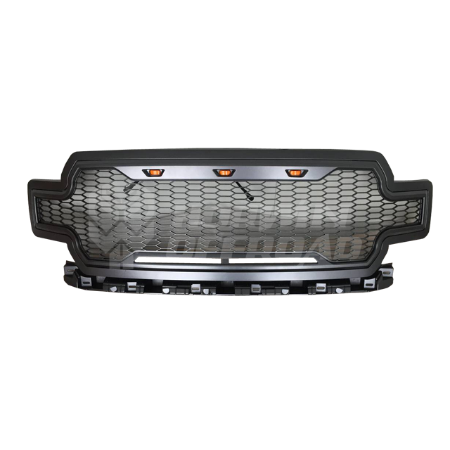 Grey ABS Grille With Amber Led Lights "F" & "R" Removable