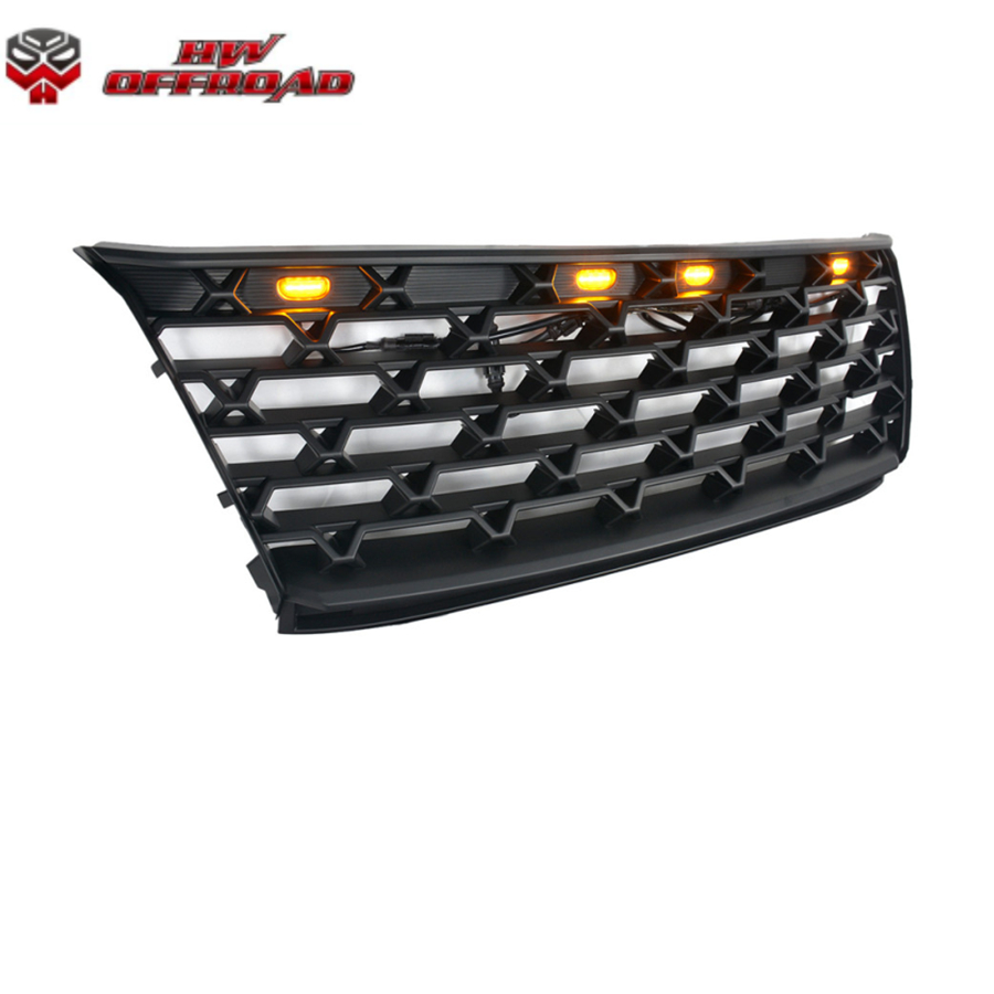 Car Bumper Grille With Amber Lights For Fortuner 2021+ Front Grille