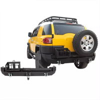 Exterior Offroad Accessories Rear Bumper with Spare Tire Rack Oil Drum Rack for FJ Cruiser 2007-2014