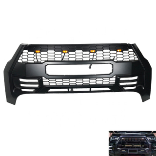 HW 4X4 Car Accessories Front Mesh Grille With LED Lights For Hilux Rocco 2021