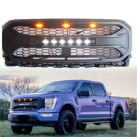 2021 2022 Offroad 4x4 with LED Lights Body Kit Front Grill for F150 Grille Accessories