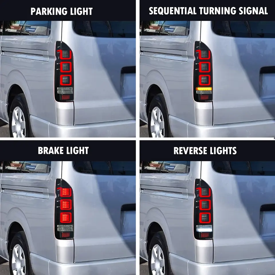Car Tail Lamp Truck Led Tail Lights For Toyota Hiace 2005 - 2018