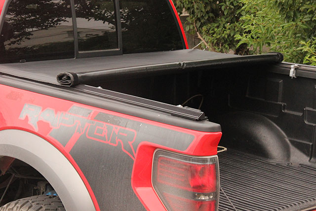 Soft Lock Rolling Up Tonneau Cover for Ford F150 04-18 6.5'' Truck Bed