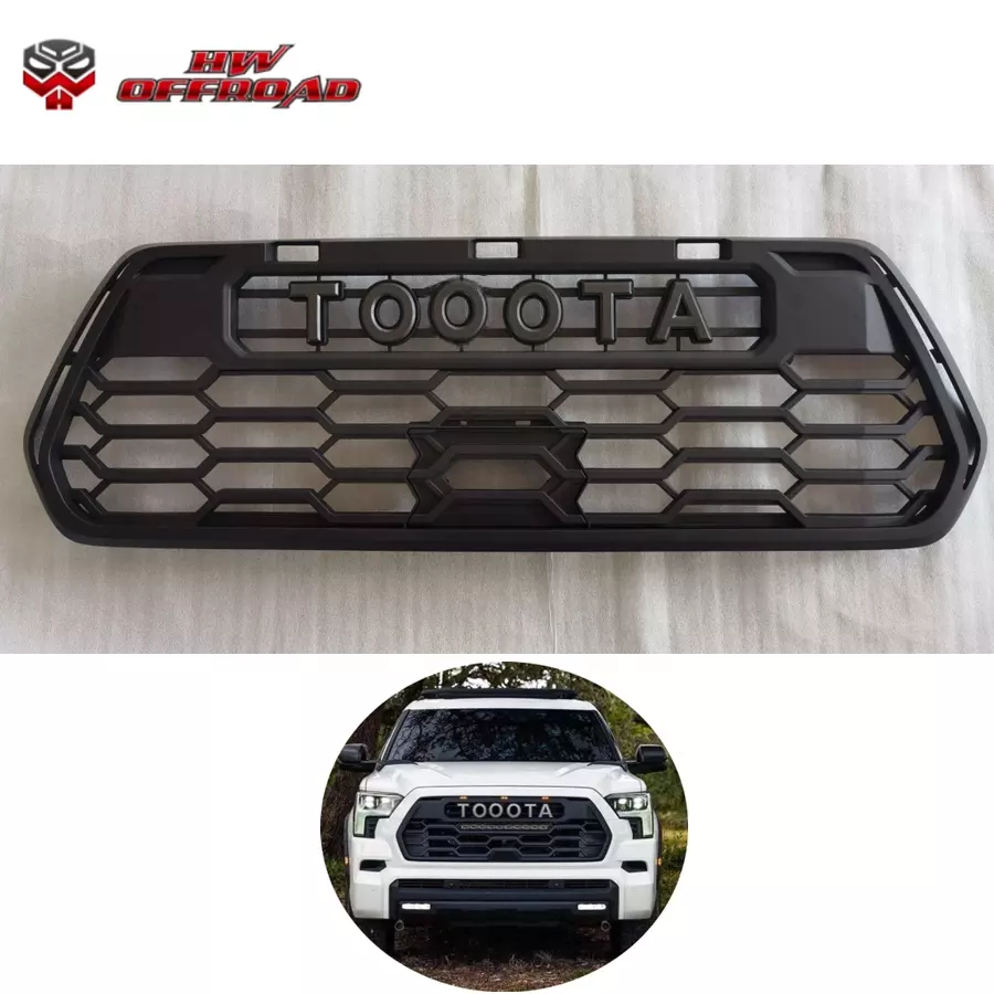 HW 4x4 New Offroad 4x4 Car Front Bumper Grille With LED Lights For Tacoma 2016-2020 Upgrade Grille Accessories
