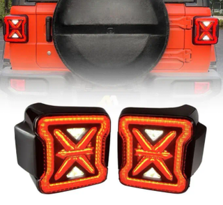 HW 4X4 Offroad SMOKED ARROW LED TAIL LIGHTS FOR 18-23 WRANGLER JL