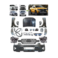Pick up Truck Car 4X4 Accessories Front Bumper Body Kit for 12-21 Ranger T6 T7 T8 Upgrade to Ranger T9 2022 2023+