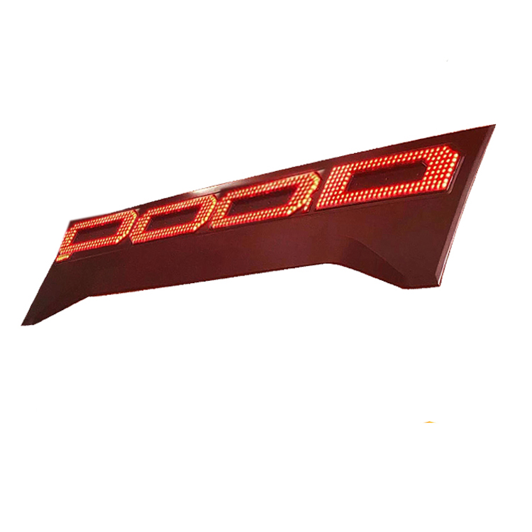 2018 -2020 ABS Rear Door Applique Trim Panel Cover for F150 Tailgate Plate Badge Door Strip Decoration with led LightPickup