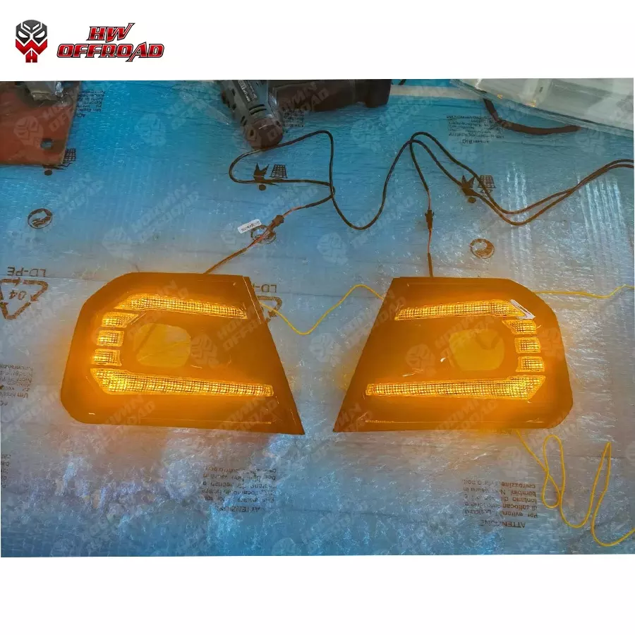Auto Parts LED DRL Fog Lights Cover Driving Lamp Assembly Kit Day Running Light DRL For Ranger 2022+