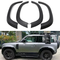HW Black Wheel Arch Fender Flares 4 PCS Set for Land Rover Defender 90 2020-2021